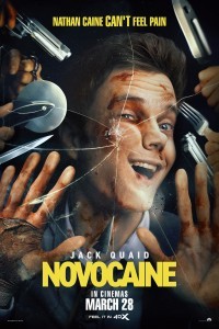 Novocaine (2025) Hollywood Hindi Dubbed Poster