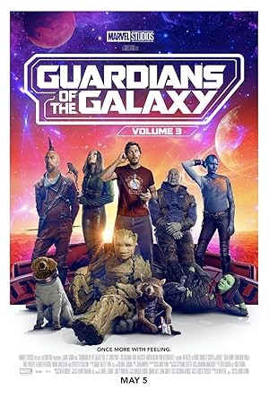 Guardians of the Galaxy Vol. 3 (2023) Hollywood Hindi Dubbed Poster