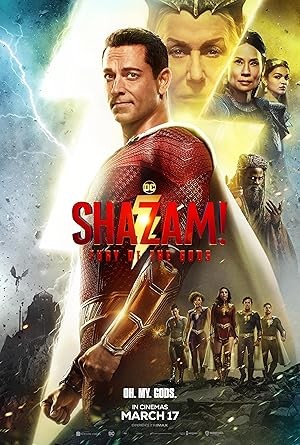 Shazam Fury of the Gods (2023) Hollywood Hindi Dubbed Poster